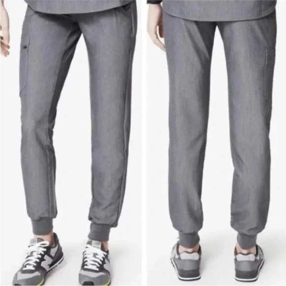 FIGS grey high waisted Zamora jogger scrub pant size xs - Picture 2 of 11